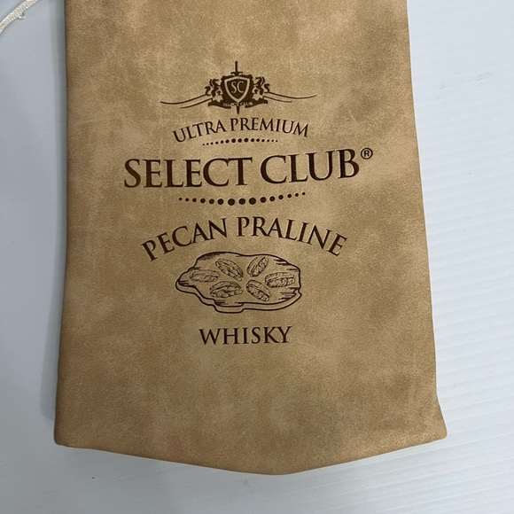 Pecan praline tan faux leather tie bag NEW 7x10” - Picture 6 of 6